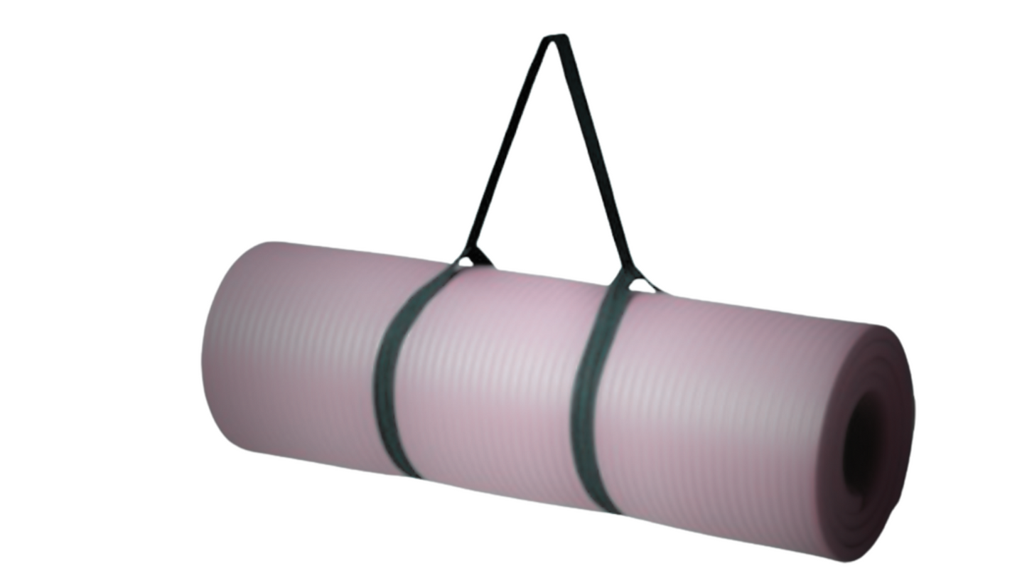 All-Purpose 1-Inch Extra Thick Double-Sided Non-Slip High Density Anti-Tear Exercise Yoga Mat with Carrying Strap: Color, Dusty Aqua Green