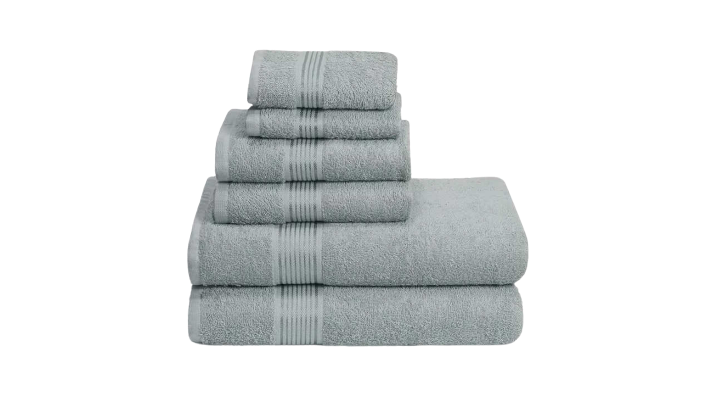 Basics Soft Bath Towels Set , Absorbent Fade, Resistant 100% Cotton Washcloths. Perfect To Use For: Face towels, Fingertip towels, Body. Color: Orange