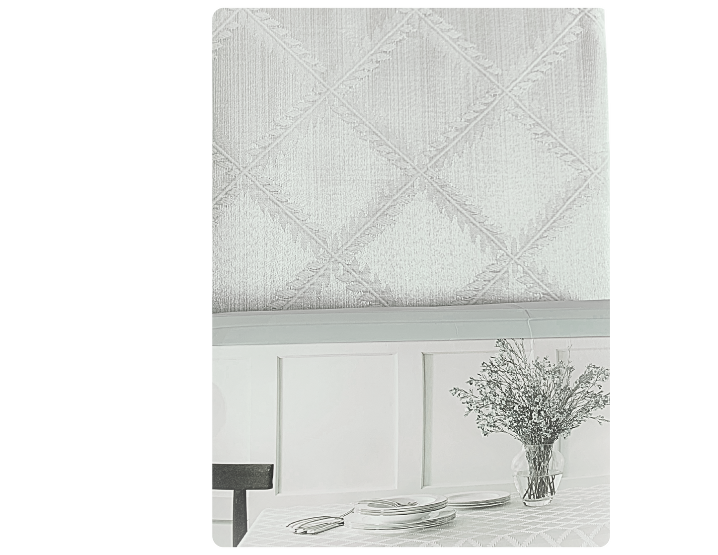 Lenox Laurel Leaf-Pattern Tablecloth by Lenox | Seat 6-8, Shape: Square Size: 70 x 86, Color: Ivory