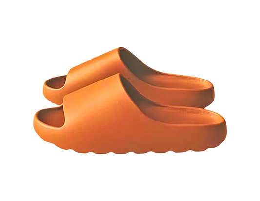 Women's Men's Airsoft Super, Cloud Thick-soled, Soft EVA /Coconut Slides/Sandals - 1 Paid, Color: Orange; Size: