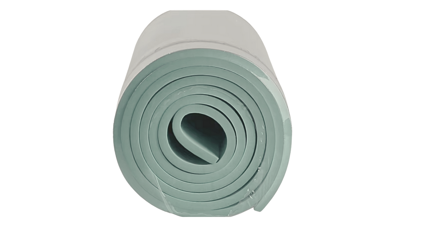 All-Purpose 1-Inch Extra Thick Double-Sided Non-Slip High Density Anti-Tear Exercise Yoga Mat with Carrying Strap: Color, Dusty Aqua Green