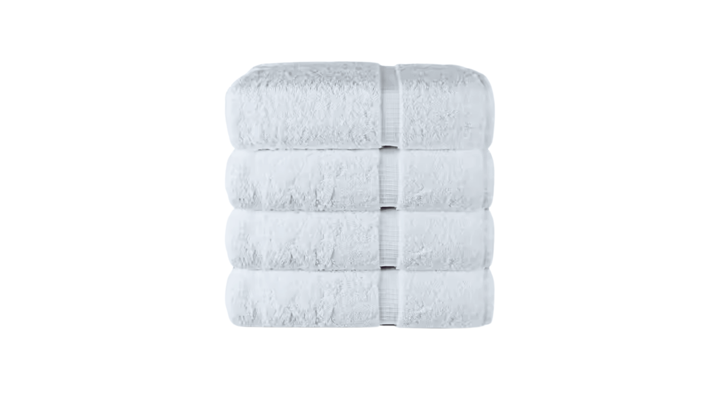 Basics Soft Bath Towels Set , Absorbent Fade, Resistant 100% Cotton Washcloths. Perfect To Use For: Face towels, Fingertip towels, Body. Color: Orange