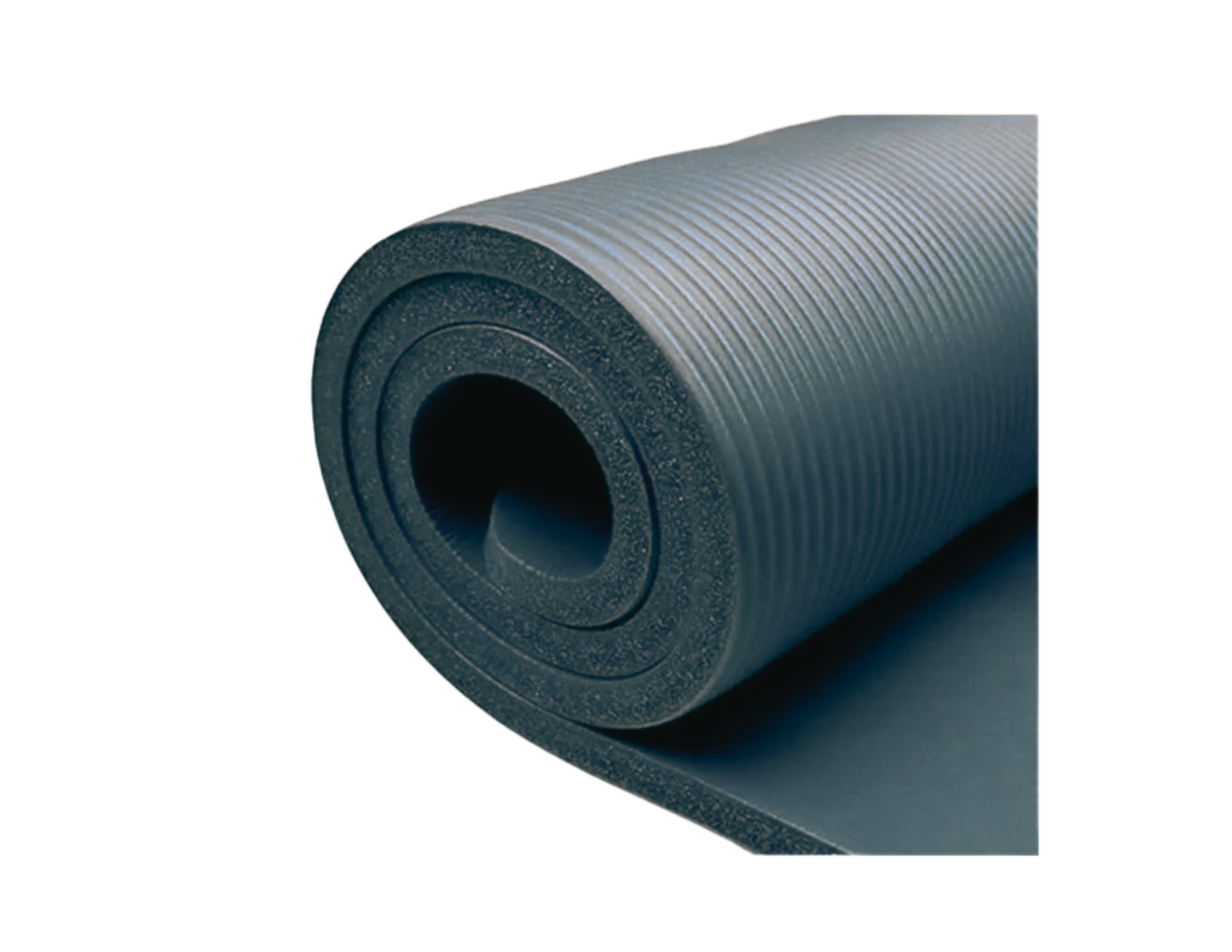 All-Purpose 1-Inch Extra Thick Double-Sided Non-Slip High Density Anti-Tear Exercise Yoga Mat with Carrying Strap: Color, Gray
