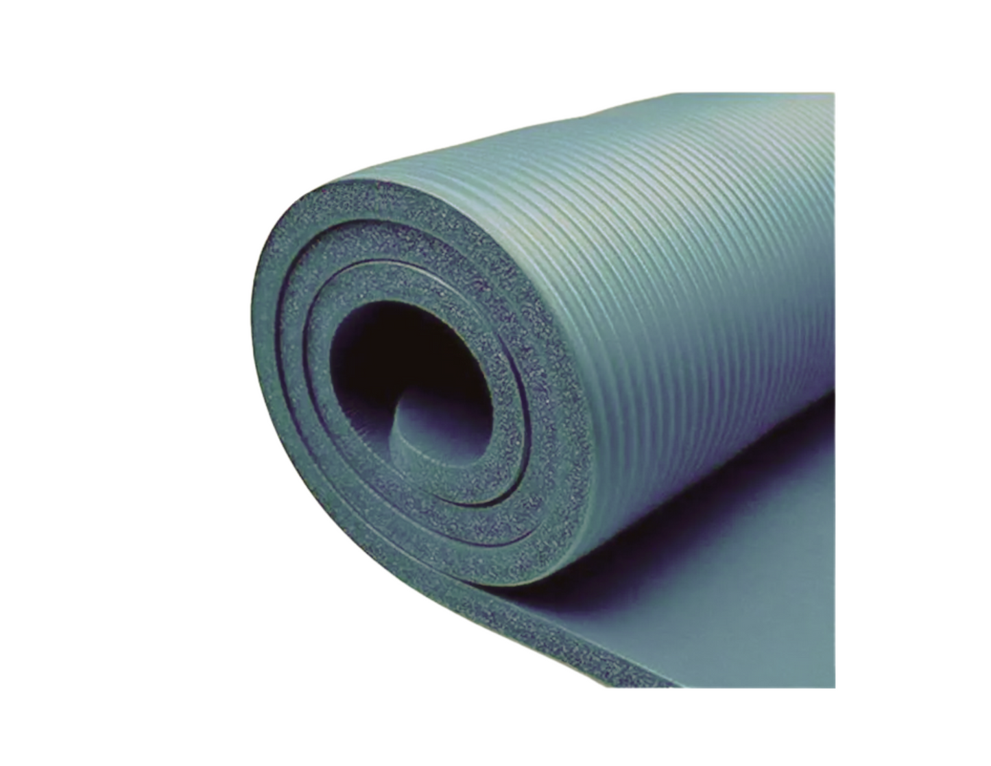 All-Purpose 1-Inch Extra Thick Double-Sided Non-Slip High Density Anti-Tear Exercise Yoga Mat with Carrying Strap: Color, Dusty Aqua Green