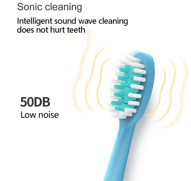 Electric Kids Toothbrush | Rotation / Vibrating Cartoon Character, Soft Bristles | USB Charging Powered Tooth Brush for Children. Oral Teeth, Gum Care. Color: Green