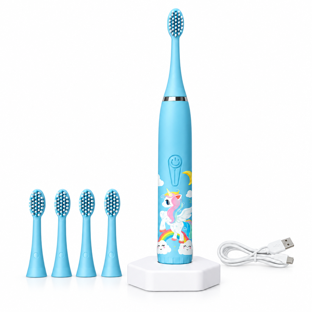 Kids' Sonic Electric 6 Replacement Head Toothbrush | Premium DuPont Bristles