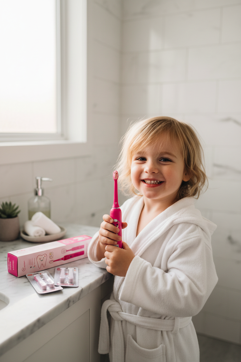 Kids Electric Toothbrush Display Lifestyle