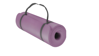 All-Purpose 1-Inch Extra Thick Double-Sided Non-Slip High Density Anti-Tear Exercise Yoga Mat with Carrying Strap: Color, Dusty Mauve