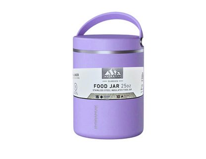 25 Oz. Oz. Double Wall Vacuum Insulated Food Container Jar [Hot or Cold Meals] - Color: Pink