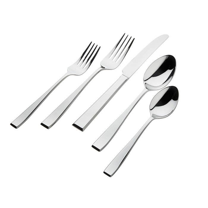Chisel Flatware Set - 20 Piece Stainless Steel