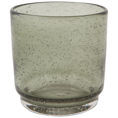 Agave Bubbled Glass Tumbler 