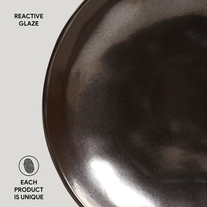 Bio Stoneware Metallica Salad Bowl 
