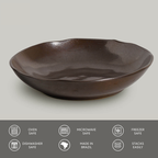 Bio Stoneware Metallica Salad Bowl 