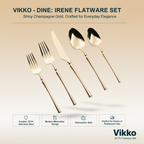 champagne gold flatware set