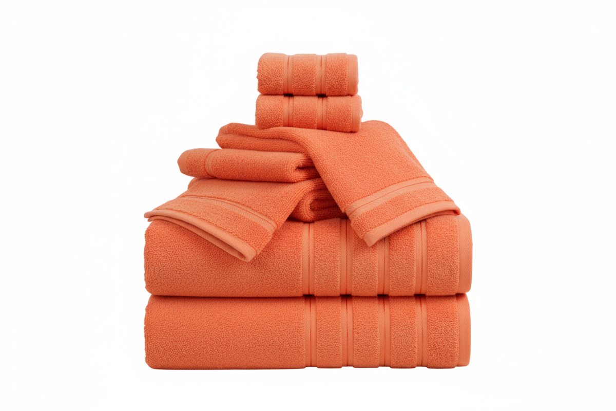 Luxury Turkish Cotton Bath Towel Set | 6-Piece