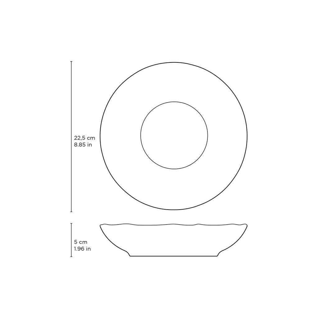 Bio Stoneware Metallica Salad Bowl 