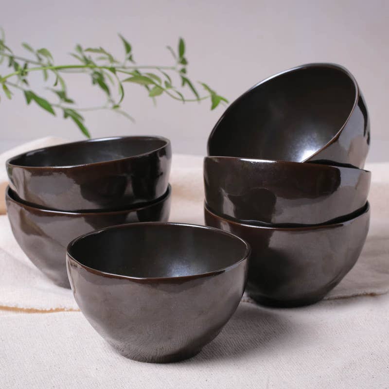 Organic Latte Stoneware Bowl - Durable Multi-Purpose Bowl