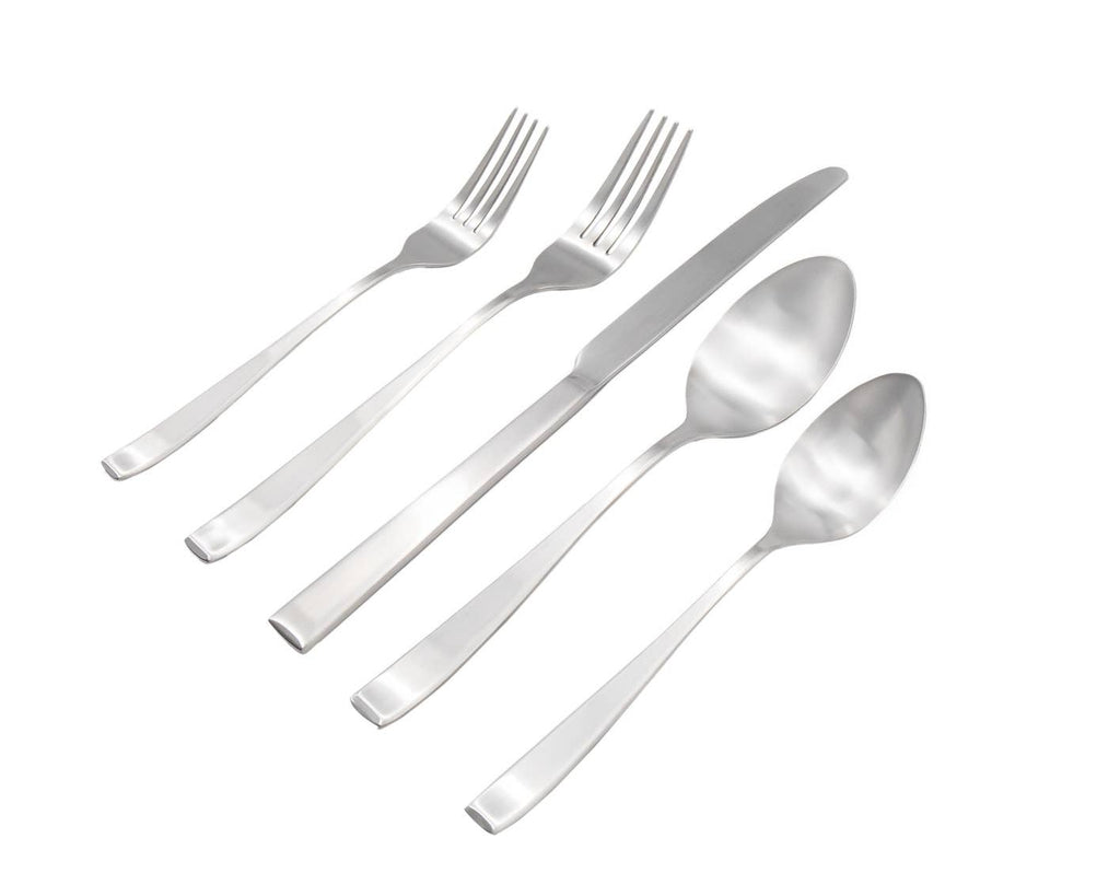 Chisel Flatware Set - 20 Piece Stainless Steel