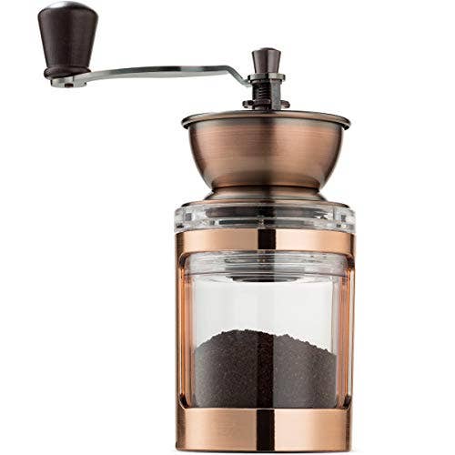 MITBAK Manual Coffee Grinder | Adjustable Burr Mill | Espresso, French Press & Pour-Over | Travel-Friendly