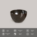 Organic Latte Stoneware Bowl - Durable Multi-Purpose Bowl
