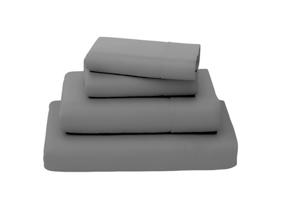 Bed Sheet - 4 Piece Queen Sheet Set - Luxury Soft, Breathable, Wrinkle Free, For Hot or Cold Sleepers  | 100% Micro-fiber Polyester, Deep Pocket - Light Gray, QUEEN