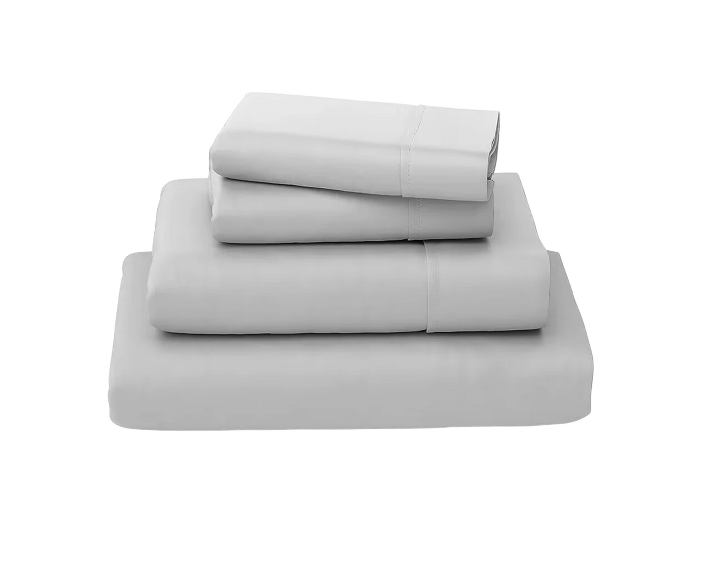 Bed Sheet - 4 Piece Queen Sheet Set - Luxury Soft, Breathable, Wrinkle Free, For Hot or Cold Sleepers  | 100% Micro-fiber Polyester, Deep Pocket - Light Gray, QUEEN