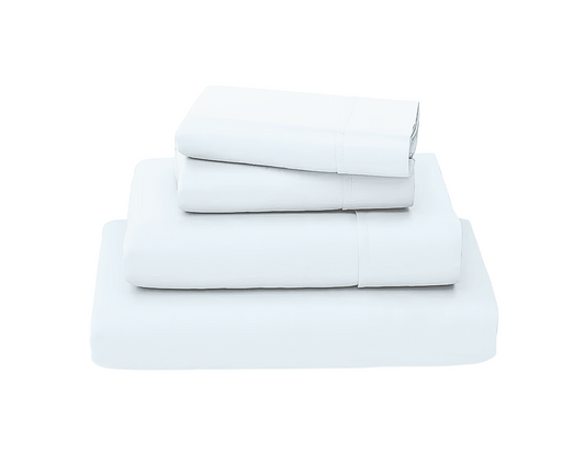 Bed Sheet - 4 Piece Queen Sheet Set - Luxury Soft, Breathable, Wrinkle Free, For Hot or Cold Sleepers  | 100% Micro-fiber Polyester, Deep Pocket - QUEEN, White