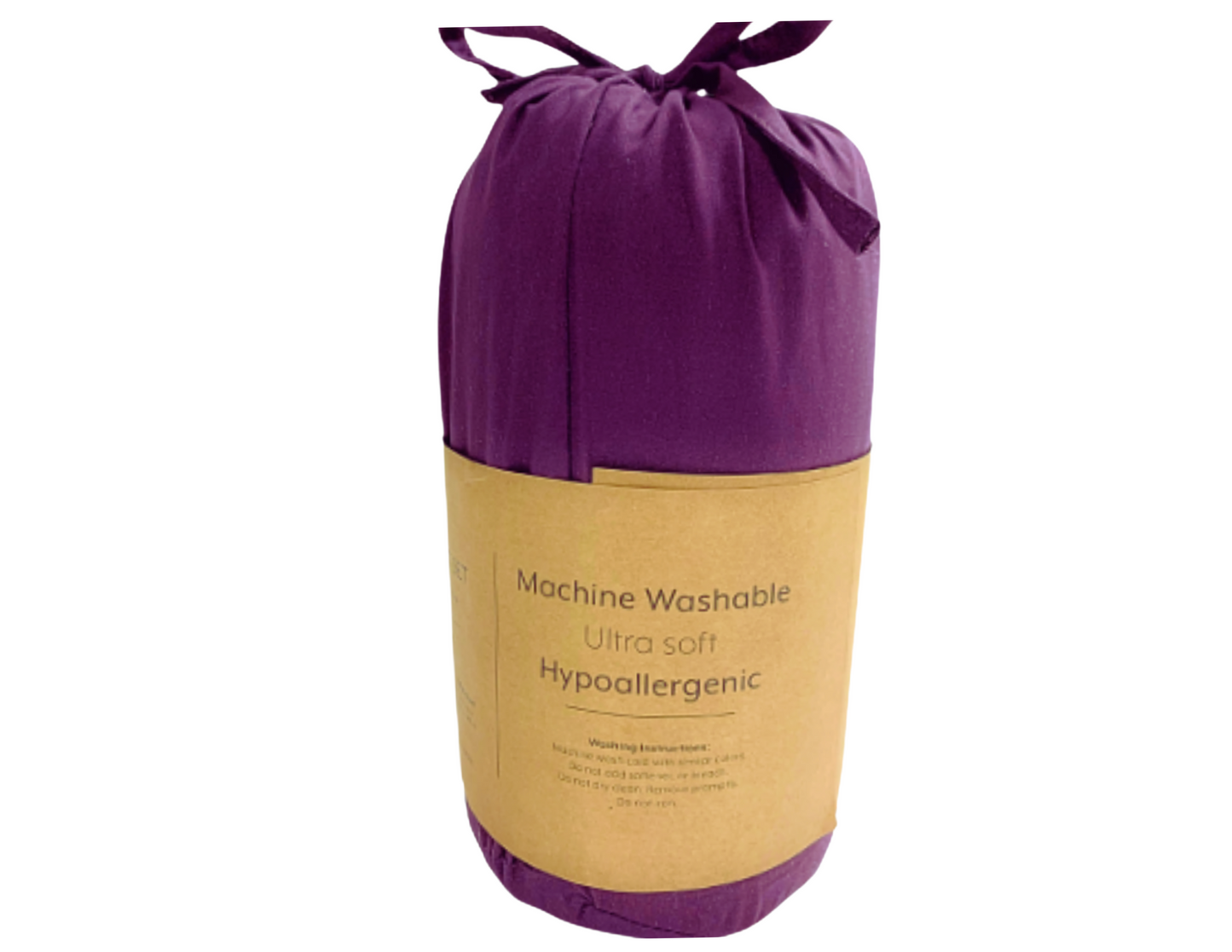 BED-IN-BAG | Premium 6-Piece Sheet Set | Color: Burgundy -  Size: QUEEN | 4 Pillowcases, 1 Fitted Sheet, 1 Flat Sheet