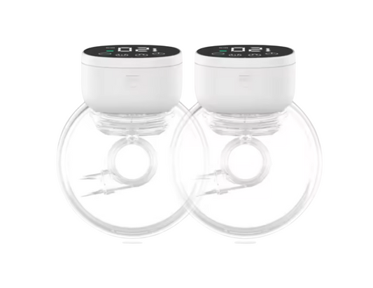 Breast Pump: Wearable Electric Breast Pump | Painless Double-sided Fully Automatic Integrated Hands-free | 4 Modes 12 Levels | Material Silica Gel Silent Comfort [Pieces:  2]