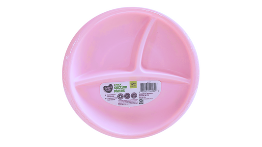 3 Pack Baby Suction Plate, Food-Grade Silicone Baby Weaning Plate - BPA Free - Color: Set of 3, Pastel-pink, Tan, Aqua-Green