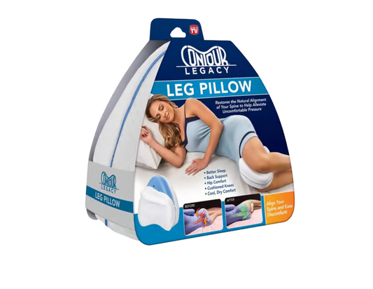 Leg Pillow: Contour Legacy Leg Pillow Memory Foam 1 pk. Color: White