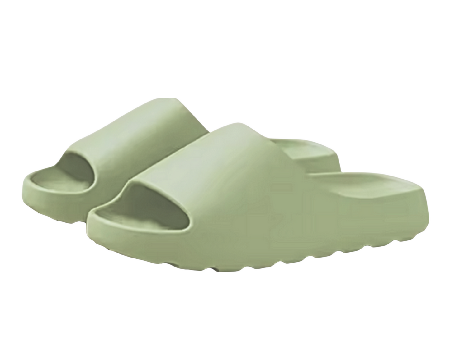 Women's Men's Airsoft Super, Cloud Thick-soled, Soft EVA Coconut Slides All-Seasons Sandals Slippers: Color, Green Size: