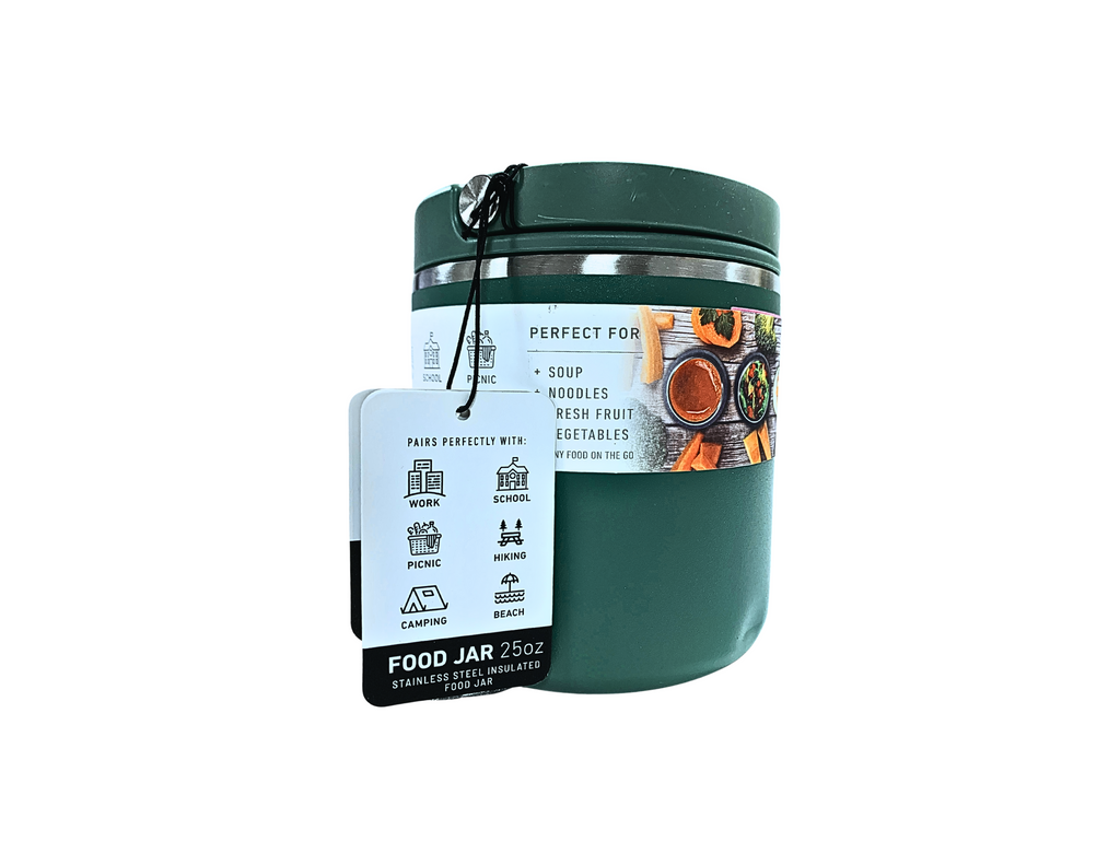 Double Wall Vacuum Insulated Food Container Jar Hot or Cold Meals