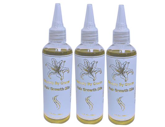 Beauty by Grace Hair Protective Oil Treatment | Smooths, Shines And Grows All Hair Types - For Itchy, Dry, Damaged Hair. For All Hair Types, Men And Women | Size: 4 Fl. Oz