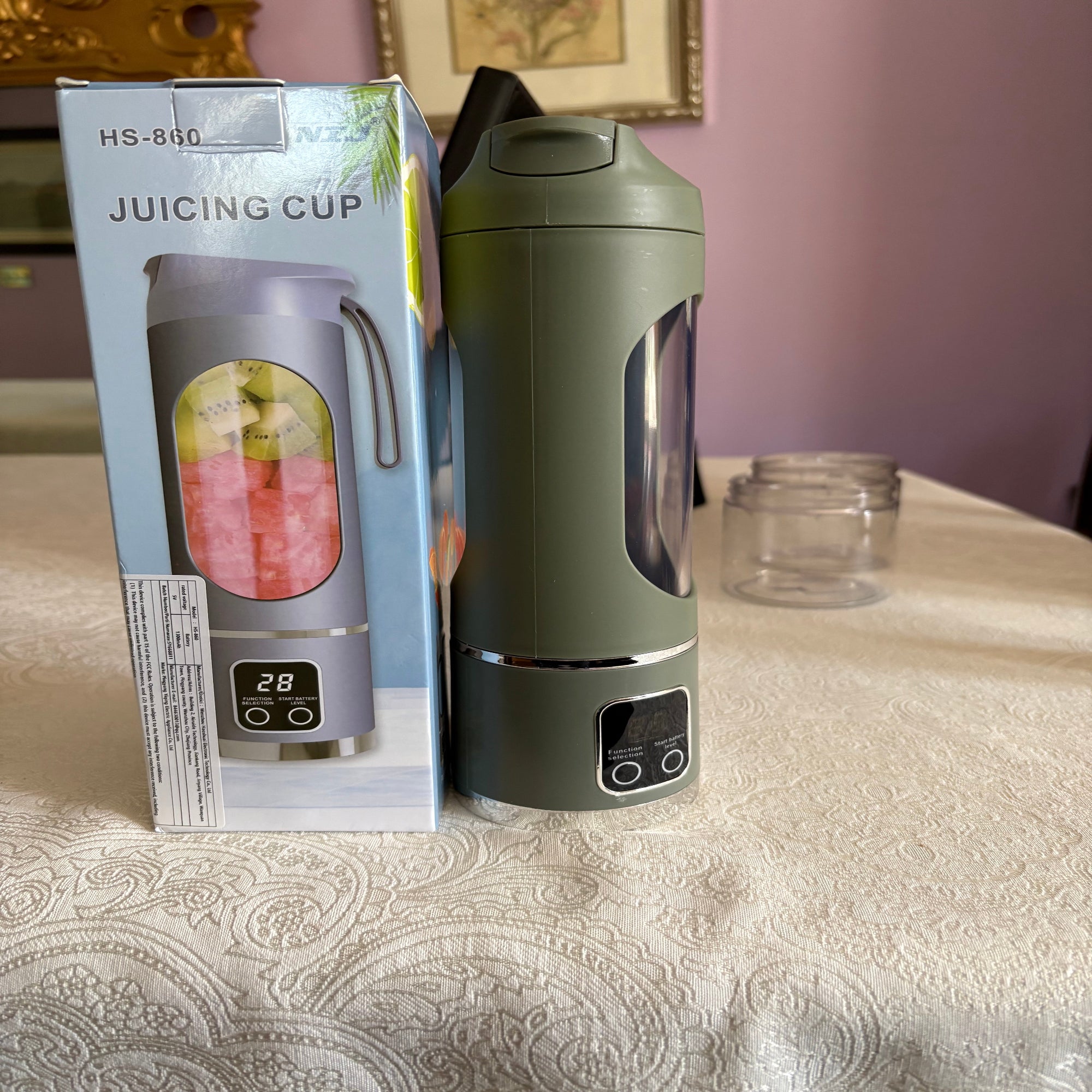 Portable Handheld Juice Blender | USB Rechargeable Personal Blender for Smoothies & Shakes