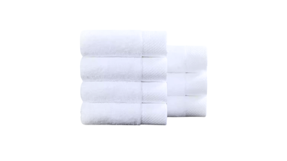 Basics Soft Bath Towels Set , Absorbent Fade, Resistant 100% Cotton Washcloths. Perfect To Use For: Face towels, Fingertip towels, Body. Color: White