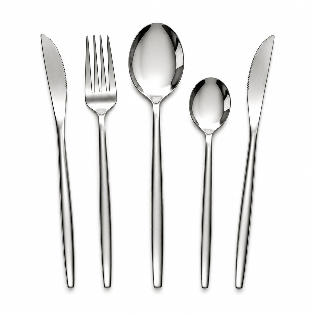 24-Piece Gold Stainless Steel Flatware Set