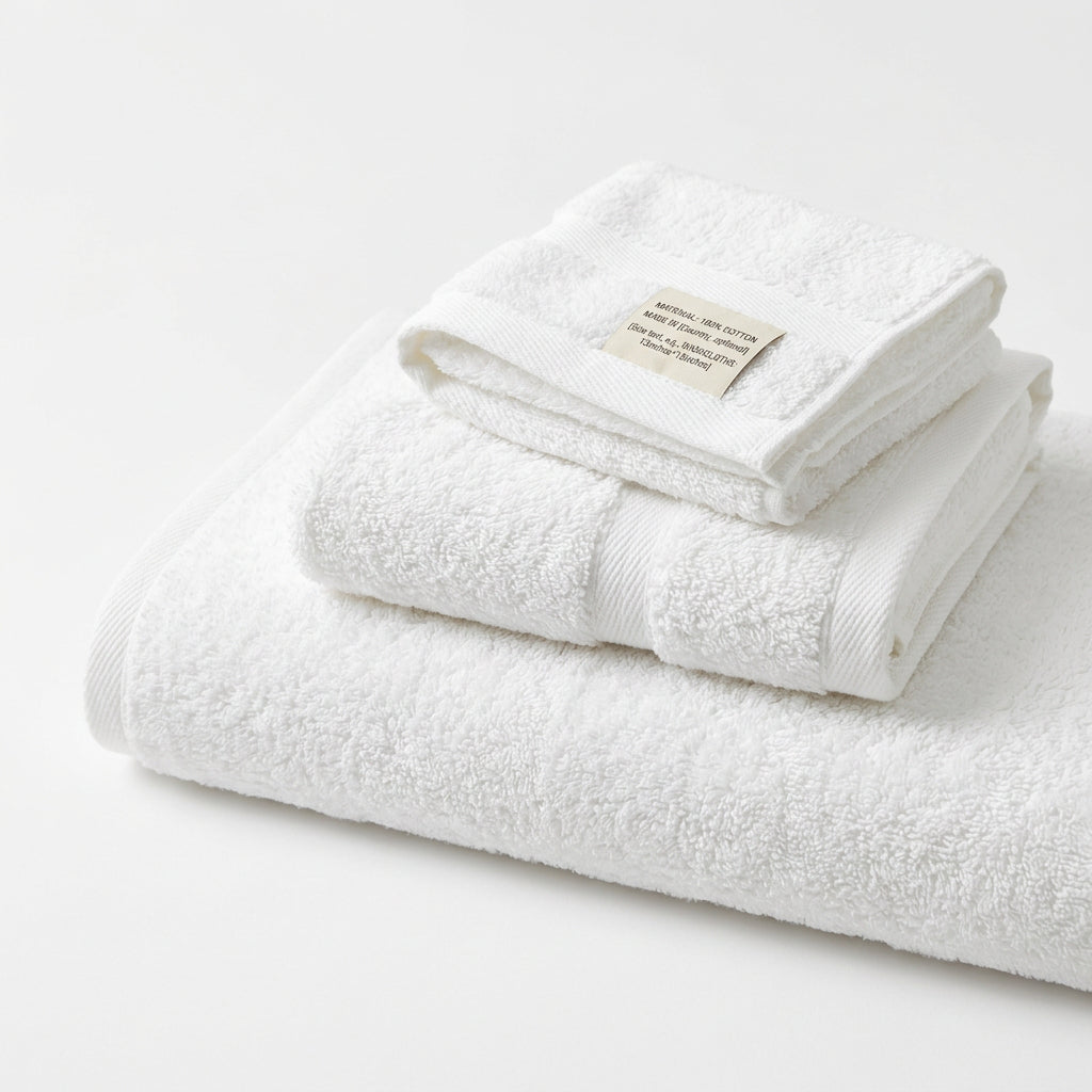 3-Piece 100% Cotton Bath Towel Set – Lightweight & Quick-Drying | Bath Towel, Hand Towel, Washcloth
