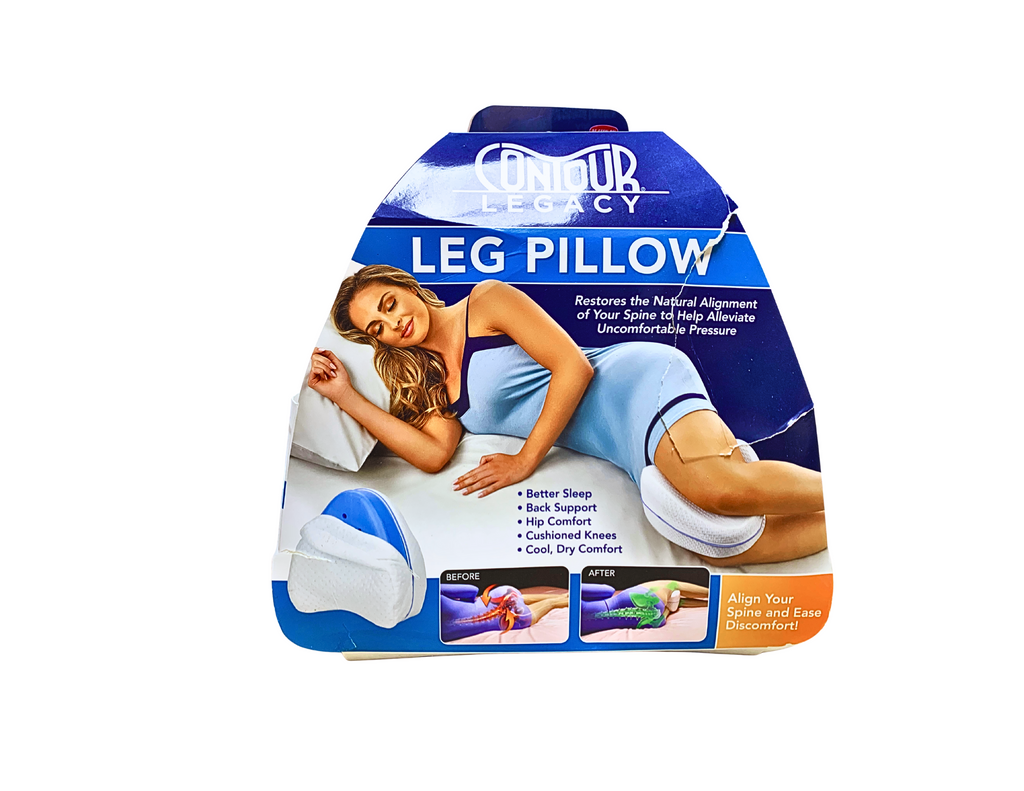 Orthopedic Leg Pillow – Memory Foam Knee Pillow for Back Pain, Hip & Spine Alignment