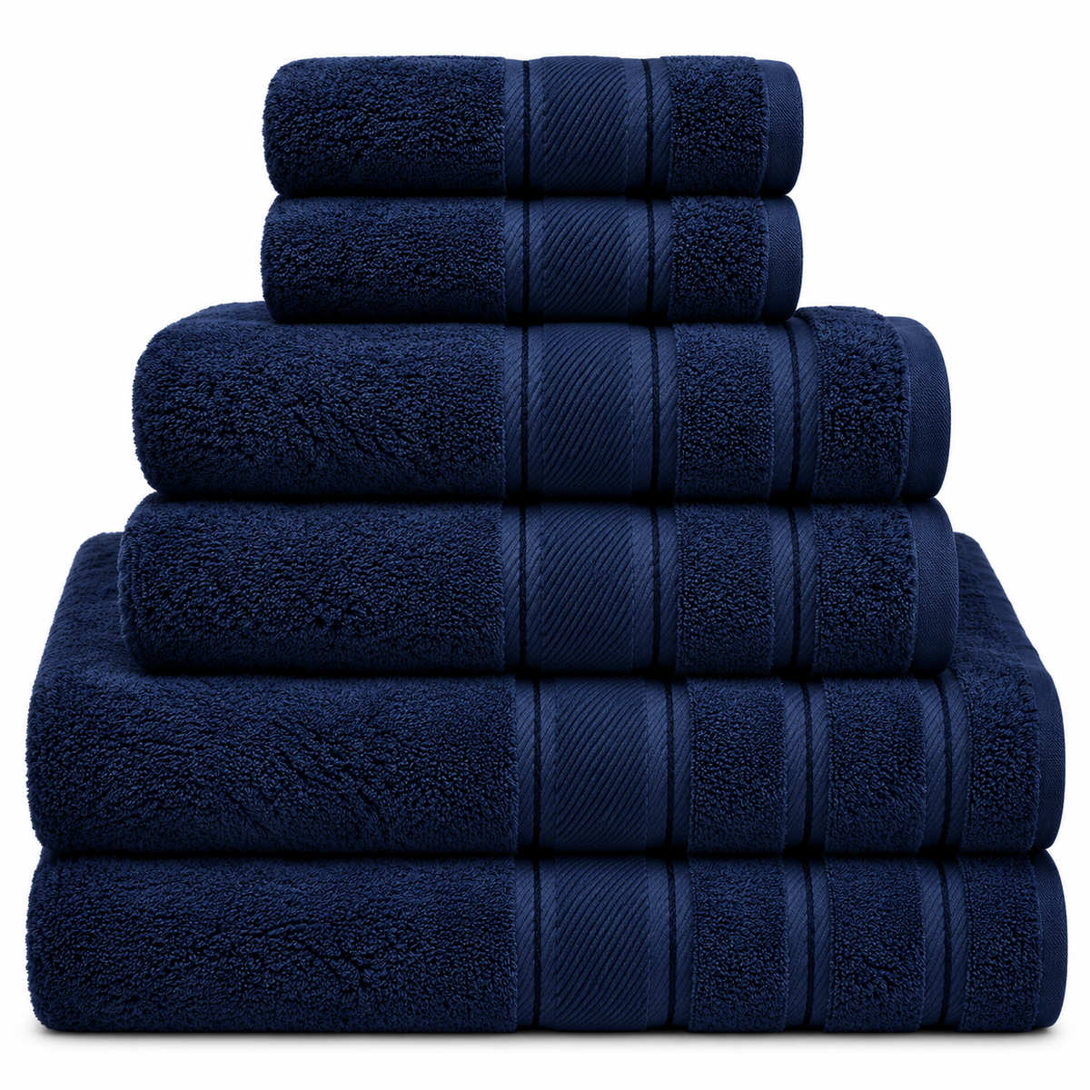 Plush Turkish Cotton Bath Towel Set | 6-Piece
