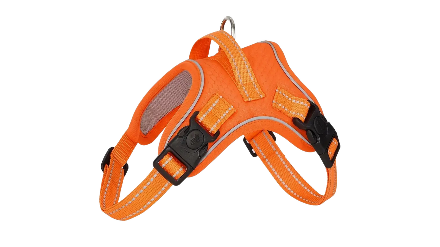 Dog-Harness Outdoor Adjustables Pet Vest Oxford Chest Strap For Small - Medium /Large Dogs Walking Training. Color - Various, Green Military Camauflage Shown