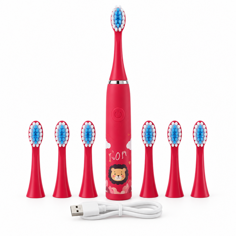 Kids' Sonic Electric 6 Replacement Head Toothbrush | Premium DuPont Bristles