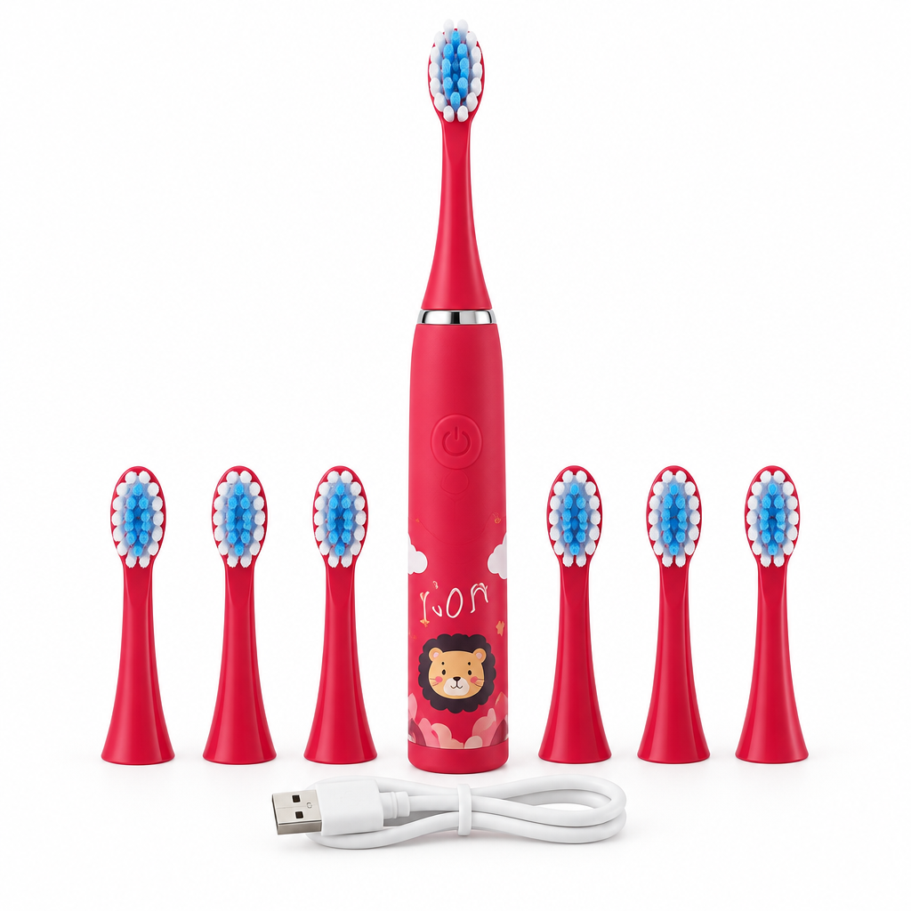 Kids' Sonic Electric 6 Replacement Head Toothbrush | Premium DuPont Bristles