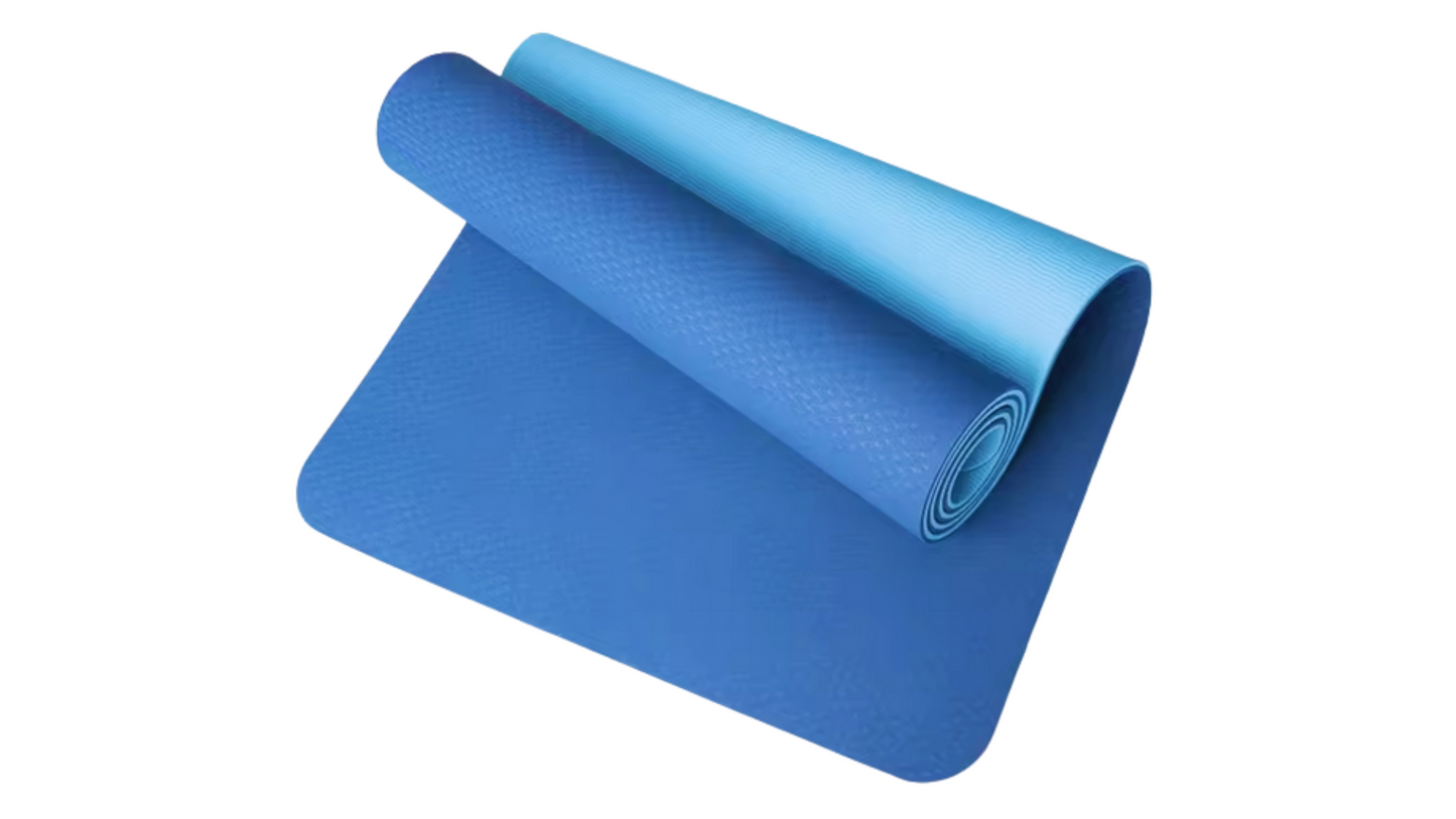 Yoga Mat Wide Non-Slip Fitness Pad | Eco Friendly, Fitness, Exercise or Pilates Mat with Carrying Strap | Various Sizes And Colors To Choose From