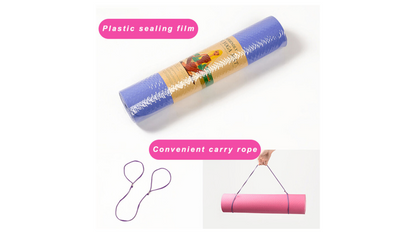 Yoga Mat Wide Non-Slip Fitness Pad | Eco Friendly, Fitness, Exercise or Pilates Mat with Carrying Strap | Various Sizes And Colors To Choose From
