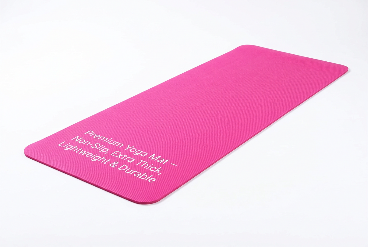Light Blue Non-Slip Yoga Mat – 6mm