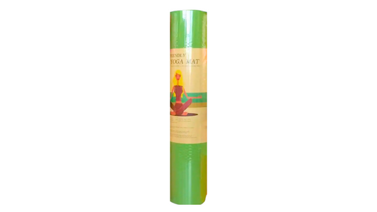 Yoga Mat Wide Non-Slip Fitness Pad, 6mm thickness, Made from TPE foam, Eco Friendly, Fitness, Exercise or Pilates Mat with Carrying Strap, For Women, Men: Size: 24" x 72" Color: Green
