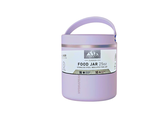 25 Oz. Oz. Double Wall Vacuum Insulated Food Container Jar [Hot or Cold Meals] - Color: Pink