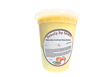 Grace Signature Collection: Shea Butter 100% Pure And Natural – unrefined Ivory from Ghana, Africa, 1 lb, [1-Piece Sold]