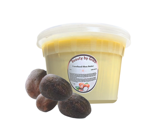 Grace Signature Collection: Shea Butter 100% Pure And Natural – unrefined Ivory from Ghana, Africa, 1 lb, [1-Piece Sold]
